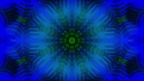 Abstract-mandala-kaleidoscope-background,-looped-animation