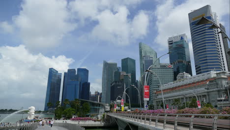 Singapur-Ca.:-Zeitraffer-Stadt-Singapur