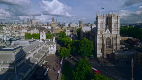 Aerial-view-of-London-including-Westminster-Abbey-and-Big-Ben