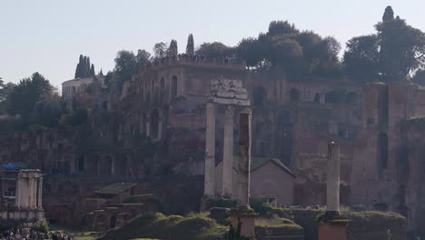 Das-Wahrzeichen-Der-Stadt-Rom,-Italien,-Das-Forum-Romanum