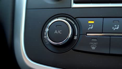 Turning-off-air-conditioner-of-a-car