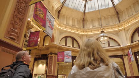 Block-Arcade-Melbourne,-Julio-De-2019-Histórico-Edificio-De-Galería-Comercial-En-Melbourne---Popular-Atracción-Turística-En-Melbourne