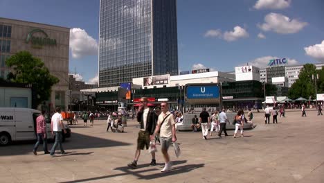 Berlin-Alexanderplatz-in-the-eastern-part-of-the-city,-Germany