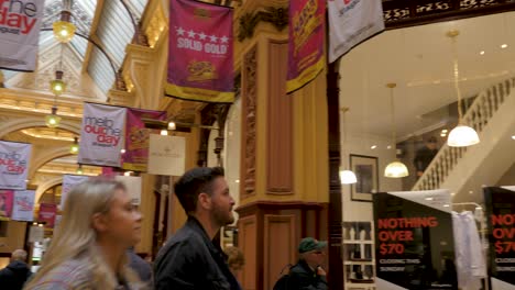 Block-Arcade-Melbourne,-Julio-De-2019-Histórico-Edificio-De-Galería-Comercial-En-Melbourne---Popular-Atracción-Turística-En-Melbourne