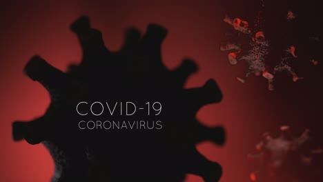 Covid-19-Coronavirus-Título-Animado-Y-Fondo-De-Celda-De-Virus