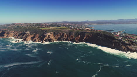 Aerial---Breathtaking-panning-shot-of-bluff-at-Cape-St