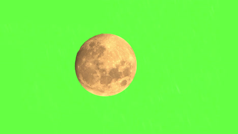 Colourful-Orange-Full-Moon-Setting,-Astro-Green-Screen-Template