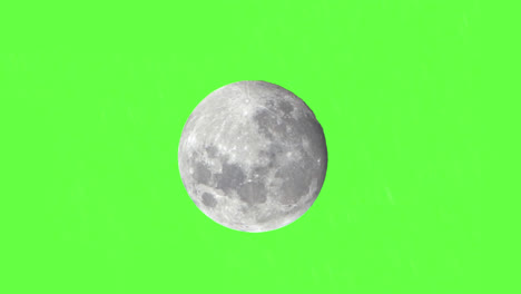 Green-Screen-Background,-Large-Full-Moon-Setting-Quickly