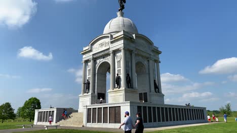 El-Monumento-De-Pennsylvania-En-El-Campo-De-Batalla-De-La-Guerra-Civil