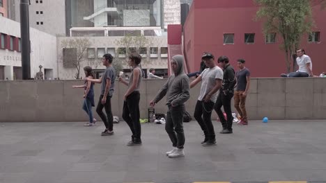Young-boys-and-girls-dancing-a-choreography