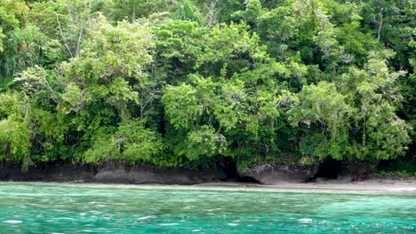 Isla-Tropical-Prístina-Y-Océano-En-Bougainville,-Papúa-Nueva-Guinea