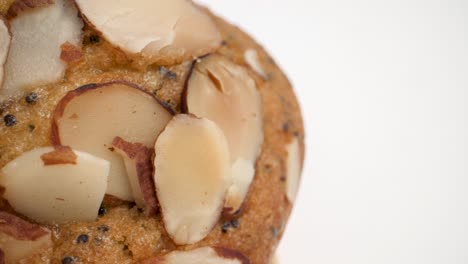 Extreme-Closeup-De-Muffin-De-Semillas-De-Amapola-De-Limón-Con-Almendras