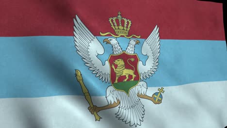 Montenegro-Flagge.-Trikolore,-Dreifarbige-Flagge,-Montenegrinische-Flagge
