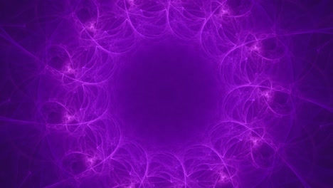 Strange-purple-tunnel-vortex-hole-with-odd-organic-like-shapes-floating-and-swirling-around-center---endless-looping-backdrop-animation
