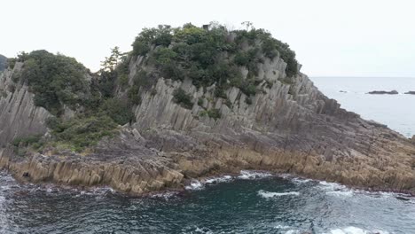 Hokojima-Basalt-Column-Formation-Island,-Fukui-Japan