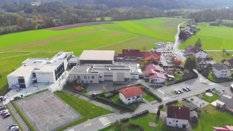 Premium-elementary-educational-premises-Osnovna-sola-school-premises-Domzale-aerial
