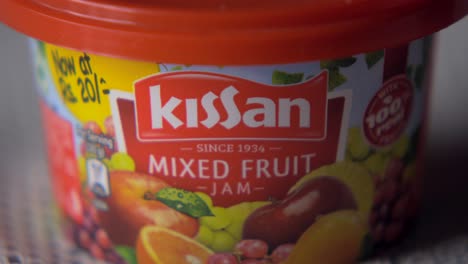 Kisan-Mix-Fruchtmarmelade-Kleinpackung-Behälter-Logo-Verpackung-Indien