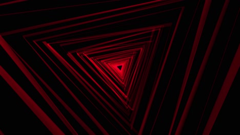 Rote-Low-Poly-Gitter-Dreieck-Tunnel-Animation