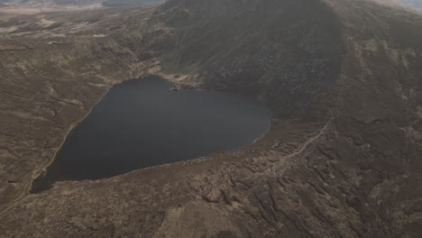 Heart-shape-Lake-Of-Lough-Ouler-At-Wicklow-Mountains-In-Ireland