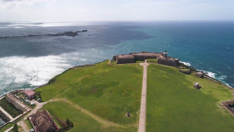 Burg-San-Felipe-Del-Morro-San-Juan-Puerto-Rico-Drohnenschuss
