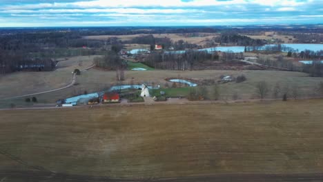 Old-Araisi-Windmill-in-Latvia-Aerial-Shot-From-Above