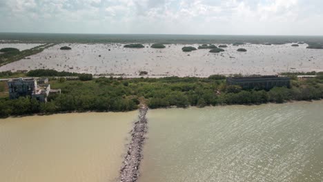 Küste-Der-Mangroven-In-Yucatan