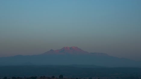4K-time-lapse-Iztaccihuatl-volcanic-mountain-in-Mexico