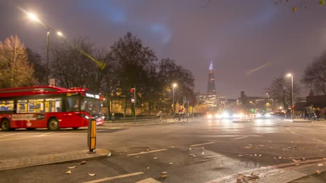 Day-to-dusk-Time-lapse-of-a-junction-in-London-with-The-Shard-in-background