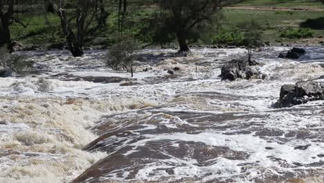 Swan-River-Perth-Water-Rushing-Over-Bells-Rapids-After-Heavy-Rains