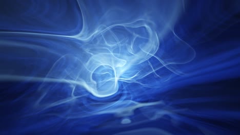 Looping-abstract-deep-blue-aurora,-ocean-of-spiritual-waves-flooding-over-consciousness