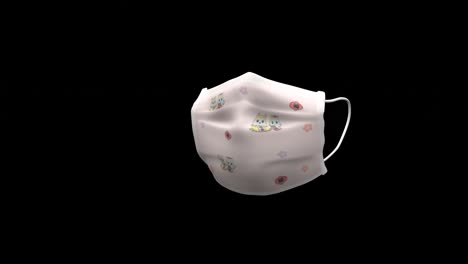 3D-hamster-print-pattern-medical-mask,-surgical-mask-circular-rotations---function-of-mask-is-to-prevent-virus-transmission-and-chances-of-infection,-best-use-in-Covid-19-pandemic