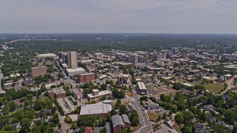 Greenville-South-Carolina-Aerial-v6-ascending-shot-covering-cityscape-of-viola-street,-hampton,-pinckney-and-downtown-neighborhoods---Shot-with-Inspire-2,-X7-camera---May-2021