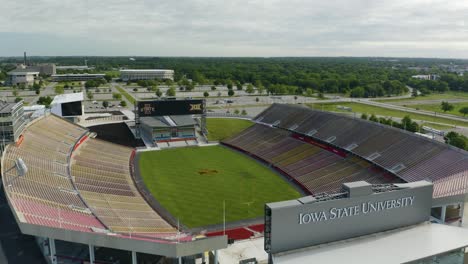 Iowa-State-University-Football-Stadium-Revealed-by-Aerial-Establishing-Shot