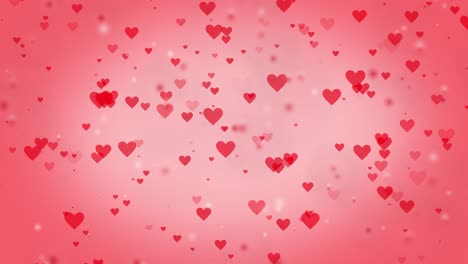 Red-heart-on-red-romantic-background-animation