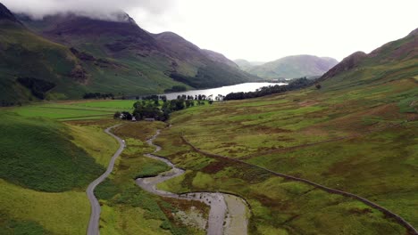 The-Honister-Pass-looking-towards-Buttermere-Lake-from-a-drone