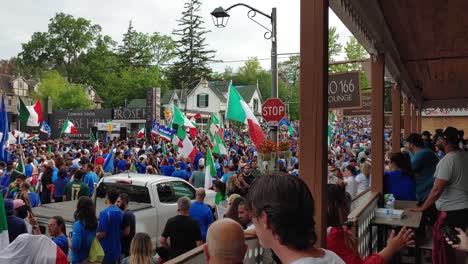 Motion-shot-Street-full-of-people-celebrating-Euro-cup-2021-Italia-Winner---Woodbridge