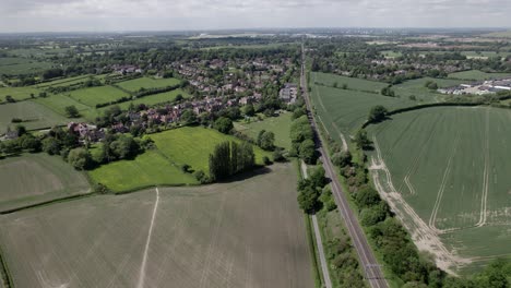 Hampton-In-Arden-West-Coast-Main-Line-Train-Station-West-Midlands-UK-Aerial-View