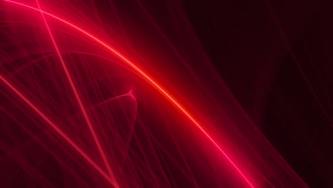 Ionized-plasma-energy-waves-loop---radioactive-red-burn---simplistic,-futuristic-minimalism-abstract-neon-seamless-looping-video-animation