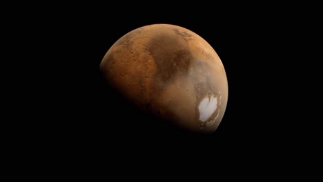 Marte-Girando-Rápidamente-Transformándose-En-Un-Planeta-Similar-A-La-Tierra-En-El-Espacio-Exterior