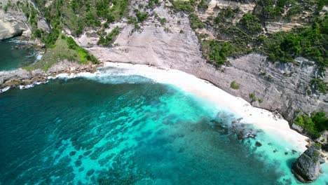 Aerial-drone-video-of-Diamond-Beach-in-Nusa-Penida-Bali-during-the-day
