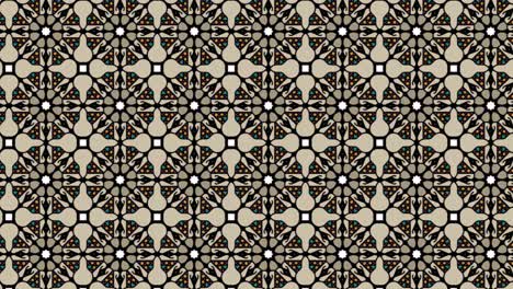 Patrón-De-Mosaico-Sin-Fisuras,-Principalmente-A-La-Sombra-De-Negro