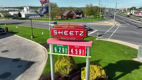 Aerial-view-of-Sheetz-gas-prices
