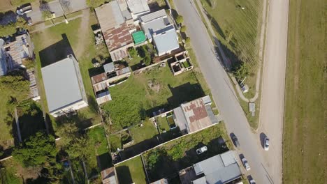 Bird's-Eye-View-Of-Coronel-Dorrego-Community-In-Argentina---drone-shot