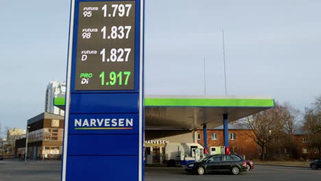 Steigende-Kraftstoffpreise-In-Lettland-Aufgrund-Westlicher-Ländersanktionen