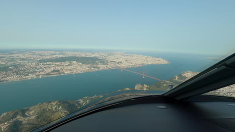 Lissabon-Vom-Cockpit-Aus-Gesehen