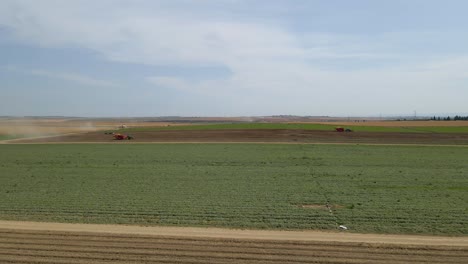 Wheat-Granary-Season-at-Southern-District-Sdot-Negev,-Israel