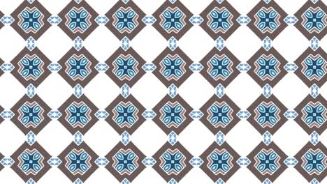 Gorgeous-Seamless-Pattern-White-And-Blue-green-In-Sliding-Motion