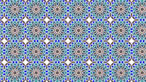 Gorgeous-Seamless-Pattern-White-And-Blue-green-In-Sliding-Motion