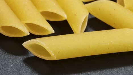 Macro-shot-of-penne,-italian-macaroni,-macro-shot-in-4k
