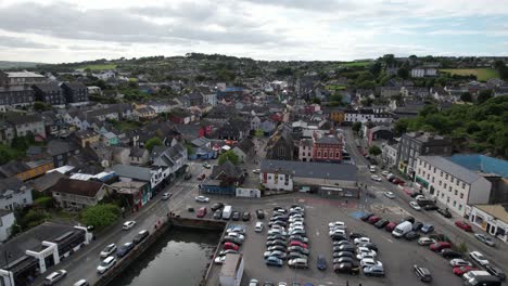 Kinsale-town-centre-county-Cork-Ireland-drone-aerial-view